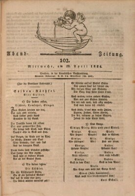 Abend-Zeitung Mittwoch 28. April 1824