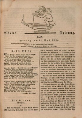 Abend-Zeitung Montag 31. Mai 1824