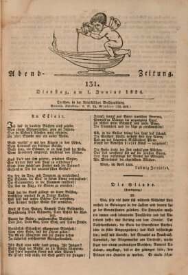 Abend-Zeitung Dienstag 1. Juni 1824