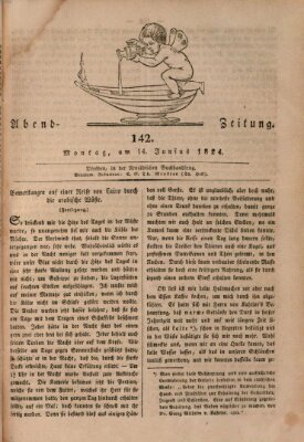 Abend-Zeitung Montag 14. Juni 1824