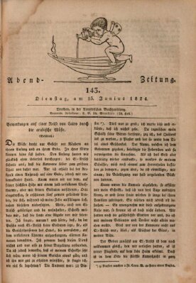 Abend-Zeitung Dienstag 15. Juni 1824