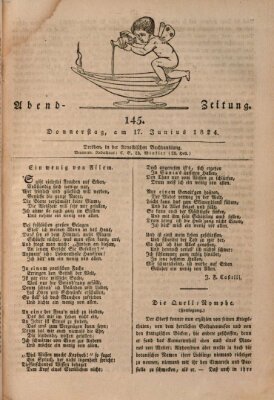 Abend-Zeitung Donnerstag 17. Juni 1824