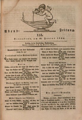 Abend-Zeitung Samstag 26. Juni 1824