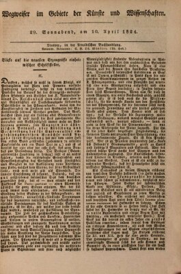 Abend-Zeitung Samstag 10. April 1824