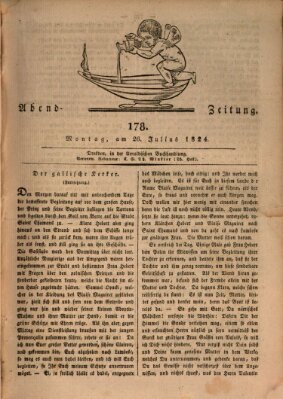 Abend-Zeitung Montag 26. Juli 1824