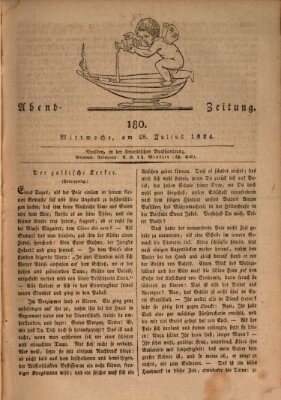 Abend-Zeitung Mittwoch 28. Juli 1824