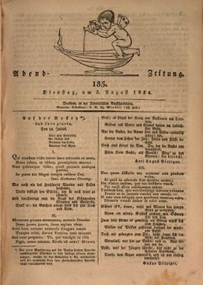 Abend-Zeitung Dienstag 3. August 1824