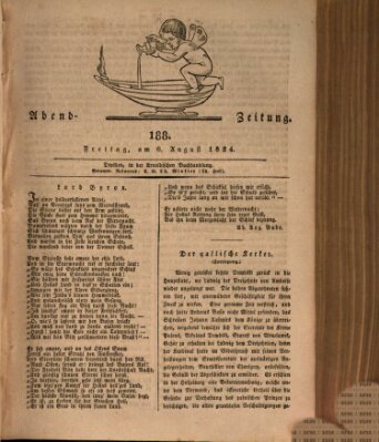 Abend-Zeitung Freitag 6. August 1824