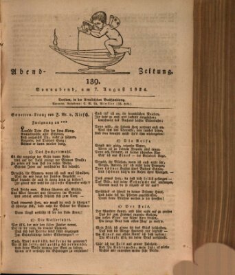 Abend-Zeitung Samstag 7. August 1824