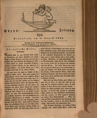 Abend-Zeitung Samstag 14. August 1824