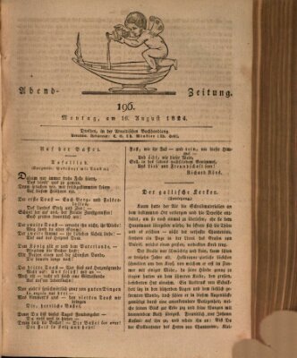 Abend-Zeitung Montag 16. August 1824