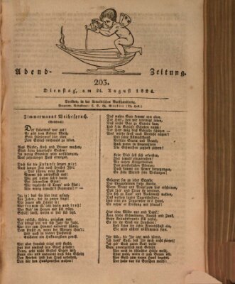 Abend-Zeitung Dienstag 24. August 1824