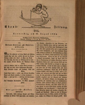 Abend-Zeitung Donnerstag 26. August 1824