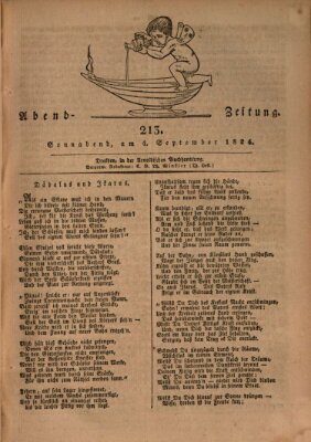 Abend-Zeitung Samstag 4. September 1824