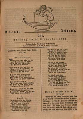 Abend-Zeitung Dienstag 14. September 1824