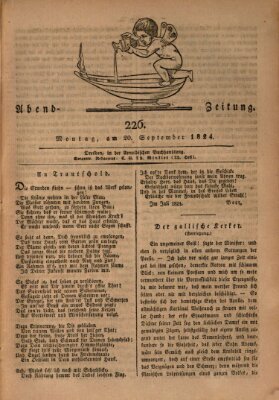 Abend-Zeitung Montag 20. September 1824