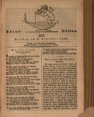 Abend-Zeitung Dienstag 21. September 1824