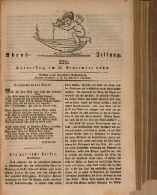 Abend-Zeitung Donnerstag 23. September 1824