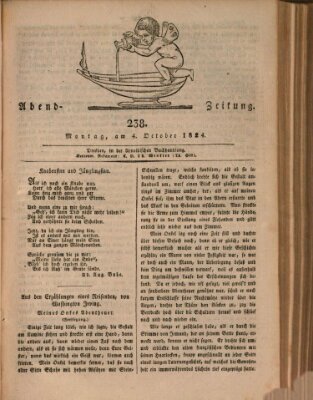 Abend-Zeitung Montag 4. Oktober 1824