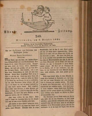 Abend-Zeitung Mittwoch 6. Oktober 1824