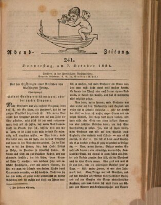 Abend-Zeitung Donnerstag 7. Oktober 1824