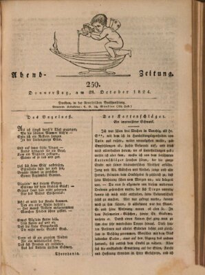 Abend-Zeitung Donnerstag 28. Oktober 1824