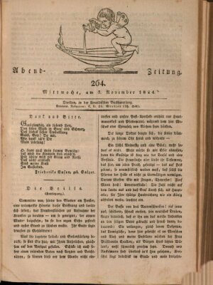 Abend-Zeitung Mittwoch 3. November 1824