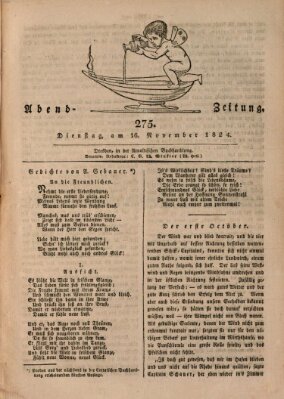 Abend-Zeitung Dienstag 16. November 1824