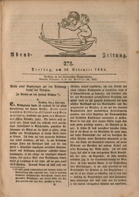 Abend-Zeitung Freitag 19. November 1824