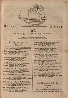 Abend-Zeitung Montag 29. November 1824