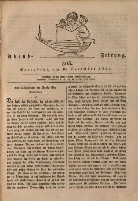 Abend-Zeitung Samstag 18. Dezember 1824