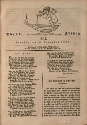 Abend-Zeitung Dienstag 21. Dezember 1824