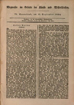 Abend-Zeitung Samstag 11. September 1824