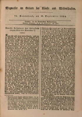 Abend-Zeitung Samstag 18. September 1824