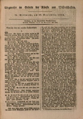 Abend-Zeitung Mittwoch 29. September 1824