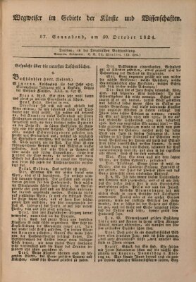 Abend-Zeitung Samstag 30. Oktober 1824