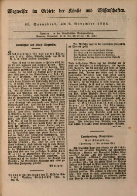 Abend-Zeitung Samstag 6. November 1824