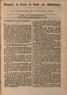 Abend-Zeitung Samstag 18. Dezember 1824