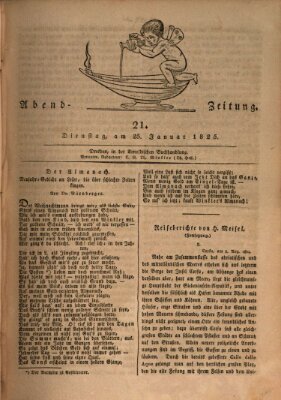 Abend-Zeitung Dienstag 25. Januar 1825