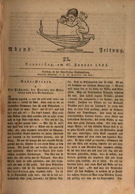 Abend-Zeitung Donnerstag 27. Januar 1825