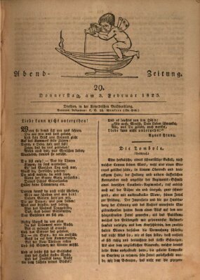 Abend-Zeitung Donnerstag 3. Februar 1825