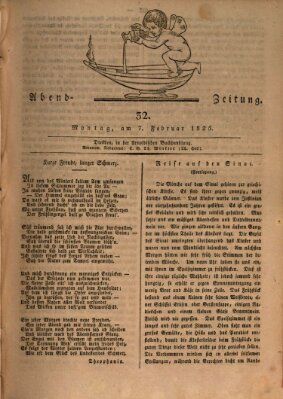 Abend-Zeitung Montag 7. Februar 1825