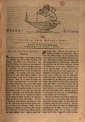 Abend-Zeitung Dienstag 8. Februar 1825