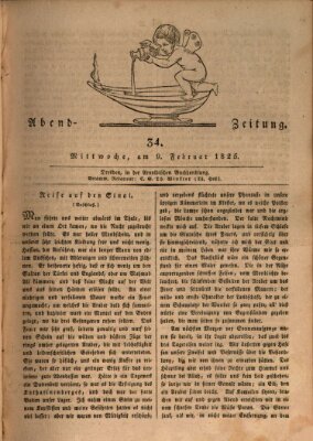 Abend-Zeitung Mittwoch 9. Februar 1825