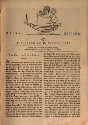 Abend-Zeitung Donnerstag 24. Februar 1825