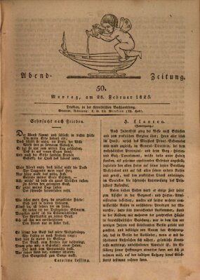 Abend-Zeitung Montag 28. Februar 1825