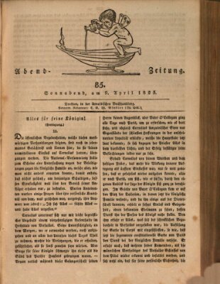 Abend-Zeitung Samstag 9. April 1825