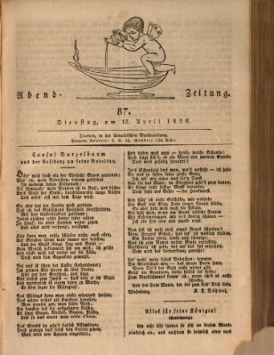 Abend-Zeitung Dienstag 12. April 1825