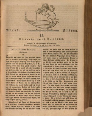 Abend-Zeitung Mittwoch 13. April 1825