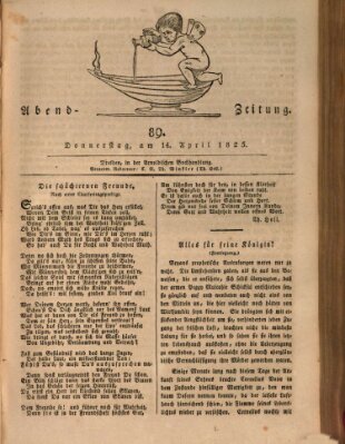 Abend-Zeitung Donnerstag 14. April 1825